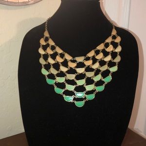 Bib style necklace